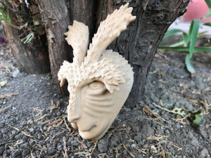 deer god mask simple wooden version Modelo de Impressão 3D