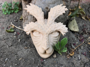 deer god mask simple wooden version Modelo de Impressão 3D