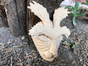 deer god mask simple wooden version Modelo de Impressão 3D