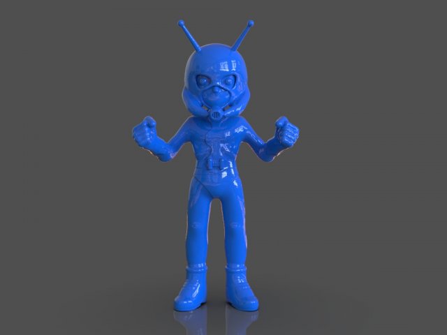 ant man chibi version 3d print Model Cetak 3D .c4d .max .obj .3ds .fbx .stl .blend 