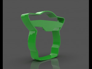 stylized baby yoda cookie cutter 3d print 3Dプリントモデル