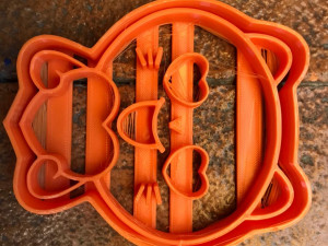 cat in love cookie cutter Model do druku 3D