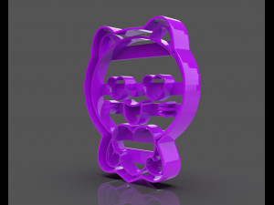 cat in love cookie cutter Modèles 3D en vedette
