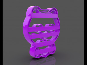 cat in love cookie cutter Modèles 3D en vedette