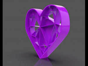 heart lines cookie cutter 3D Print Model