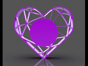 heart lines cookie cutter 3D Print Model