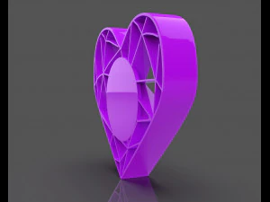 heart lines cookie cutter 3D Print Model