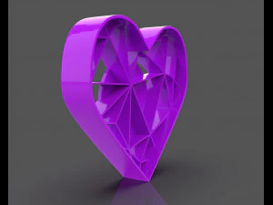heart lines cookie cutter 3D Print Model