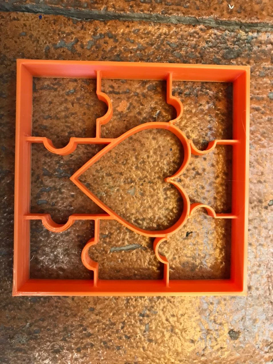 love puzzle cookie cutter 3D Print Model .c4d .max .obj .3ds .fbx .stl .blend 