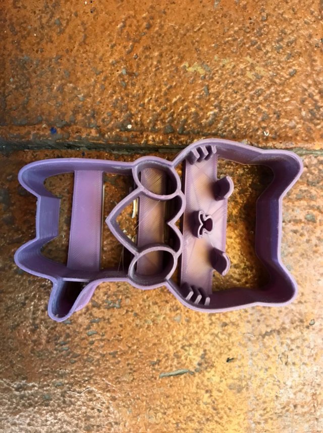 lovely cat cookie cutter Modèles 3D en vedette .c4d .max .obj .3ds .fbx .stl .blend 