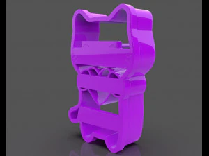 lovely cat cookie cutter 3D Print Model