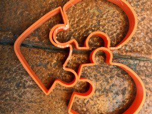 puzzle heart cookie cutter 3D Print Model