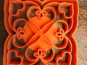 romantic hearts cookie cutter 3D Принт Модель