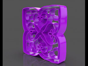 romantic hearts cookie cutter 3D Print Model