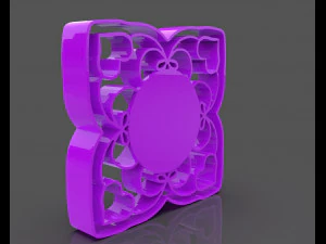 romantic hearts cookie cutter 3D Print Model