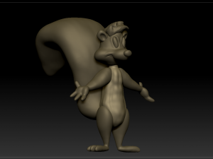 pepe le pew figurine 3D Baskı Modeli