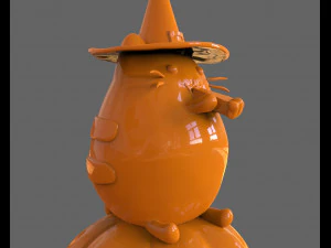 pusheen eating pumpkin pie 3d sculpt 3D Print Model