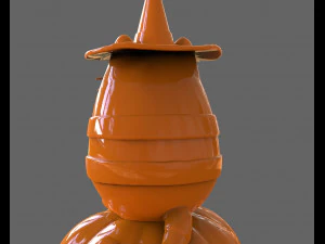 pusheen eating pumpkin pie 3d sculpt 3D Print Model