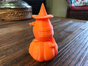 pusheen eating pumpkin pie 3d sculpt 3D Baskı Modeli