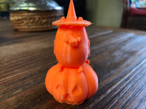 pusheen eating pumpkin pie 3d sculpt 3D Baskı Modeli