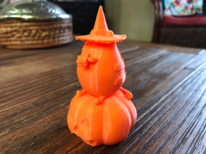 pusheen eating pumpkin pie 3d sculpt 3D Baskı Modeli