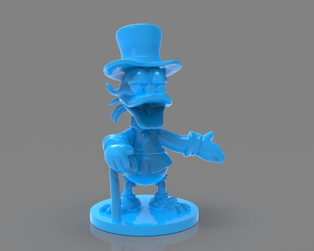 scrooge mcduck sculture zbrush timelapse 3D-printmodel .c4d .max .obj .3ds .fbx .stl .blend 