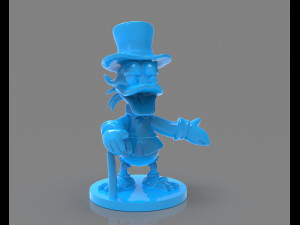 scrooge mcduck sculture zbrush timelapse 3Dプリントモデル