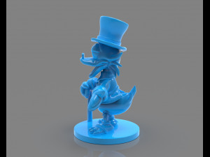 scrooge mcduck sculture zbrush timelapse 3D-printmodel