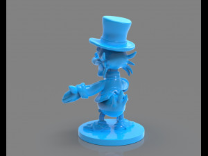 scrooge mcduck sculture zbrush timelapse 3D-printmodel