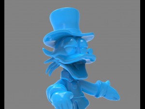 scrooge mcduck sculture zbrush timelapse 3D-printmodel