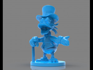 scrooge mcduck sculture zbrush timelapse 3D-printmodel