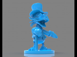 scrooge mcduck sculture zbrush timelapse 3D-printmodel