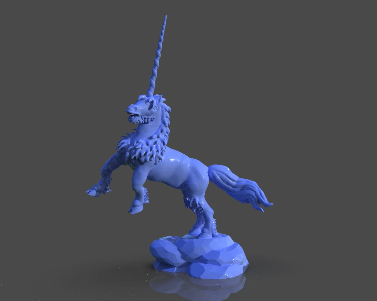 real unicorn sculpture 3D Print Model .c4d .max .obj .3ds .fbx .stl .blend