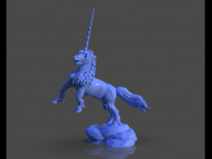 real unicorn sculpture 3D प्रिंट मॉडल