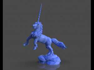 vera scultura di unicorno Modello di stampa 3D