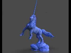 real unicorn sculpture 3D Print Model