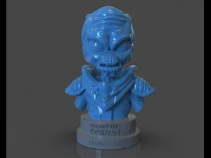 criptografia 137 destruir todos os humanos busto Modelo de Impressão 3D