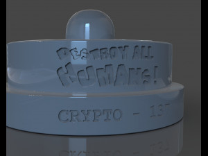crypto 137 destroy all humans bust Modello di stampa 3D
