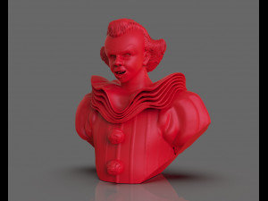 pennywise it 2017 bust Modelo de impresión 3D