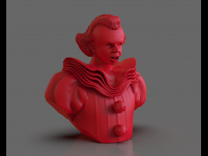 pennywise it 2017 bust Modelo de impresión 3D