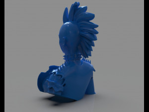 stylized punk storm bust 3D प्रिंट मॉडल