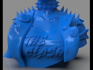 stylized punk storm bust 3D प्रिंट मॉडल