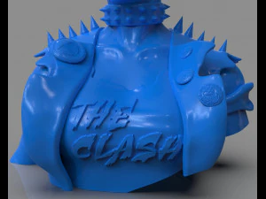 stylized punk storm bust 3D Print Model