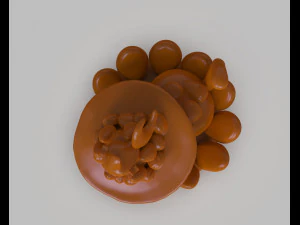 choco cream cat tart 3D Print Model