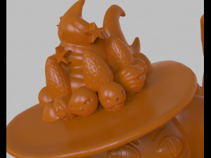 choco cream cat tart 3D Baskı Modeli