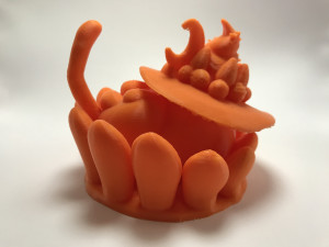 choco cream cat tart 3D Baskı Modeli