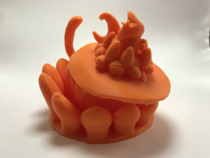 choco cream cat tart 3D Baskı Modeli
