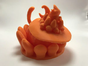 choco cream cat tart 3D Print Model
