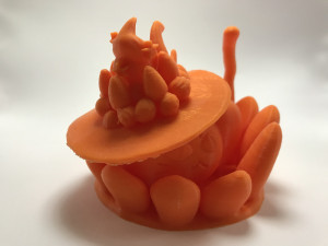choco cream cat tart 3D Baskı Modeli