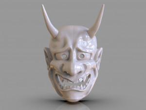classic japanese oni mask Modelo de Impressão 3D